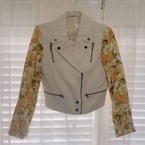 Mural Mixed Media Moto Jacket